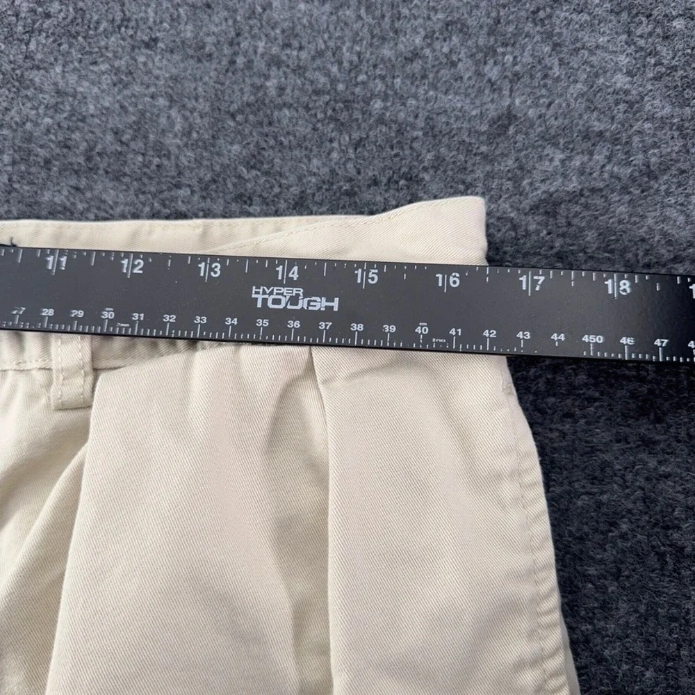 Polo Ralph Lauren Tyler Short Mens 35 Khaki Tan Pleated Cotton Chino Shorts 7in